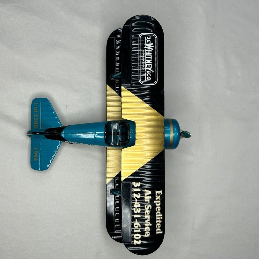 Stearman Bi Plane Die Cast‎ Collector Series Bank JC Whitney & Co